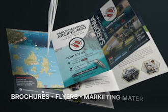 design modern brochures and flyers