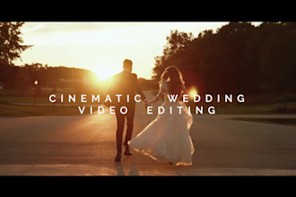 edit wedding videos in cinematic style with color grading
