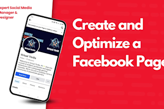 create and setup facebook page, logo, cover, post design