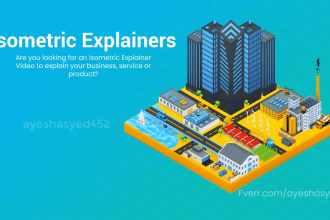 create a custom 2d isometric explainer video animation