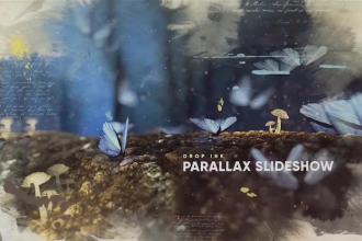 do this fantasy drop ink parallax slideshow, promo video