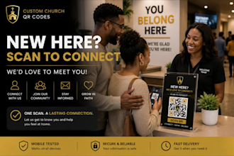 create custom qr codes for churches ministries and church events