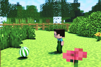 create custom  animation minecraft video for youtube