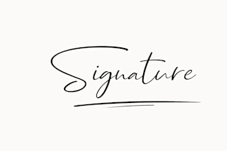 animate your handwritten signature or text