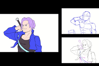 draw anime 2d animation