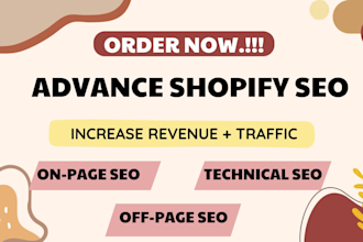 do shopify SEO expert optimization service for ecommerce website rankings