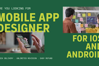 design modern uiux mobile app for android and ios