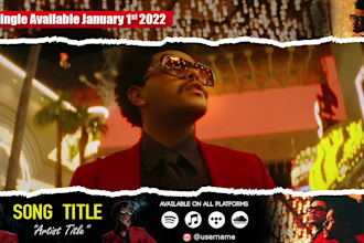 make instagram music video promotion promotional post , feed storie , story reel