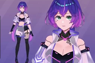 draw and rig live2d model vtuber model live2d vtuber rigging vruber commission