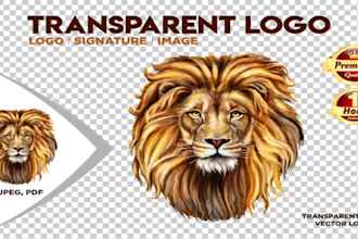 make a transparent background logo with a png file