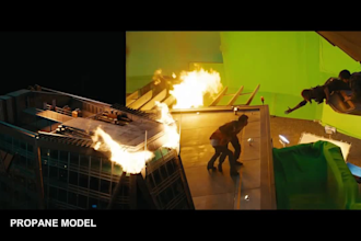 do realistic special effects vfx explosion fire dust and smoke fx, video editing