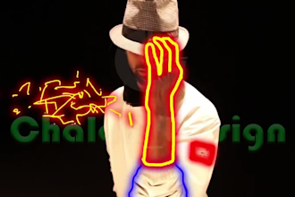 create scribble effect, neon glowing lines