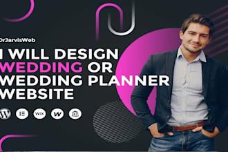 design wedding website or wedding planner website using wordress or wix