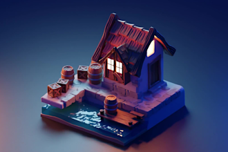 do 3d modeling for games, rendering and texturing