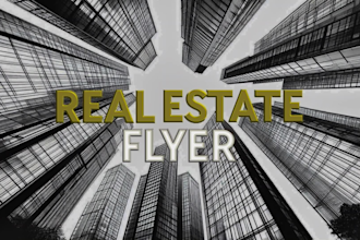 design premium real estate flyers that sell properties