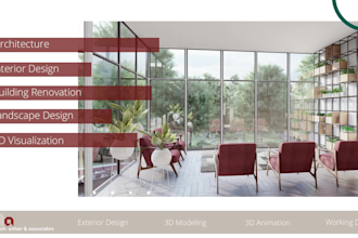 be your architect for amazing interior and  exterior design