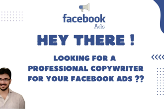 copywrite high converting facebook ad copy to boost sales