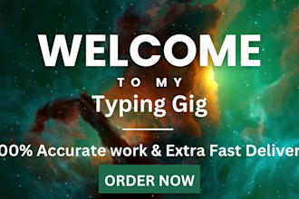 be your virtual assistant for data entry, copy paste , convert files and typing