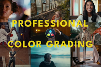 do professional color grading as your colorist
