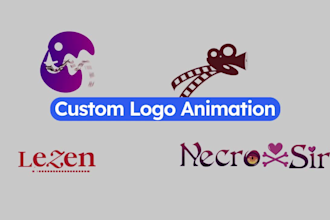 do a custom 2d logo animation fit your brand identity