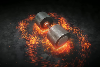 create 3d power fitness gym logo animation intro outro