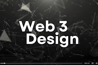 do amazing web3 style landing page and website in figma