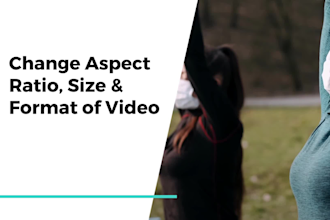 change the aspect ratio, size, format of video and add subtitle