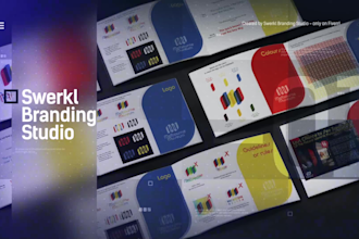 design a brand book, a brand style guide