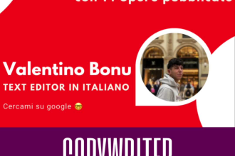 write in italian what you want, professional copywriter for articles