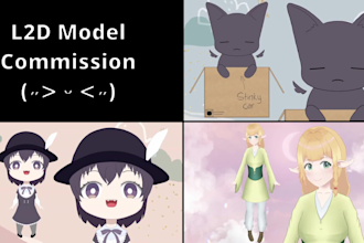 create l2d model for streamer or vtuber for beginner