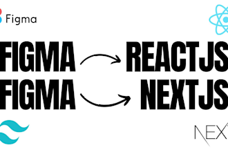 convert figma design to react or next js with tailwind CSS