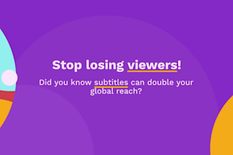 create subtitle or caption in english spanish french portuguese for your videos