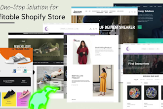 design a responsive, high converting, SEO optimised shopify store for your brand