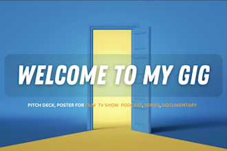 design film, TV show, web series pitch deck,poster screenplay, script formatting