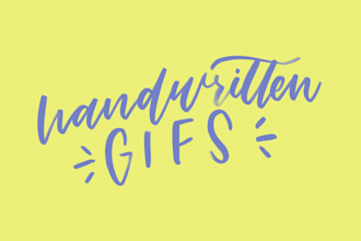 make scribbly text animation for you