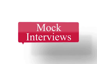 do mock interviews, interview prep , apply for jobs