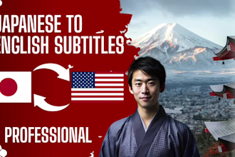 add professional subtitles to japanese video in english or japanese subtitles