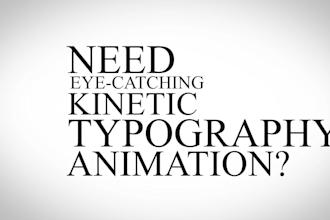 create eye catching kinetic typography animation