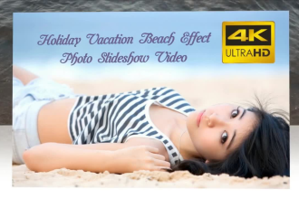 create awesome holiday vacation photo slideshow promo video