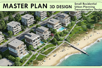 do master plan design, small residential, urban planning and transportation