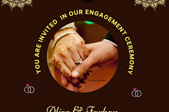design all types of invitations cards with animated music