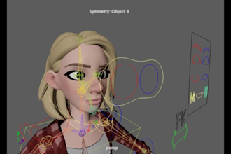 character rigging blendshap cc4 rig c4d rig facial rigging animated retopology