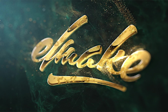 make elegant gold, silver logo animations for your brand