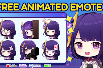 draw emotes in 1 day for twitch, kick, discord, and youtube