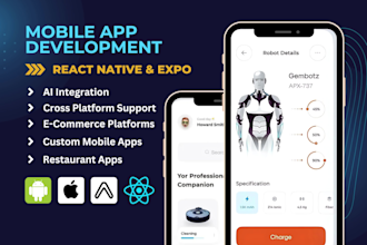 develop android and ios apps with react native and expo