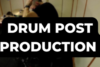 make post production for your drum videos