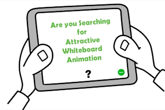 create custom whiteboard animated doodle video
