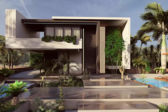 do exterior and landscape design with renders and walkthrough
