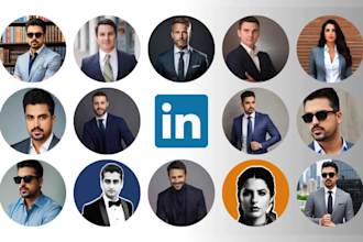 design avatar dp or profile pic for linkedin or ai headshot