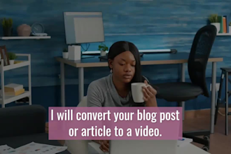 covert article to video